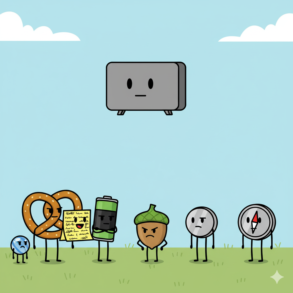 he Announcer meets the six new contestants