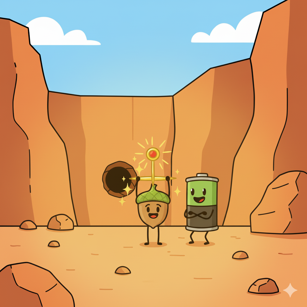 corn emerges holding the Golden Pin triumphantly