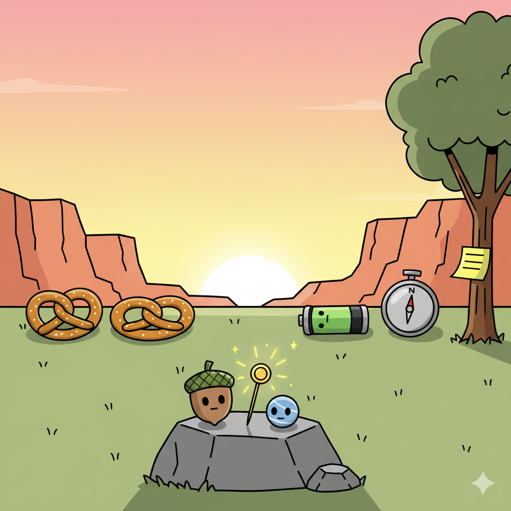 corn and Marble watching the sunrise together