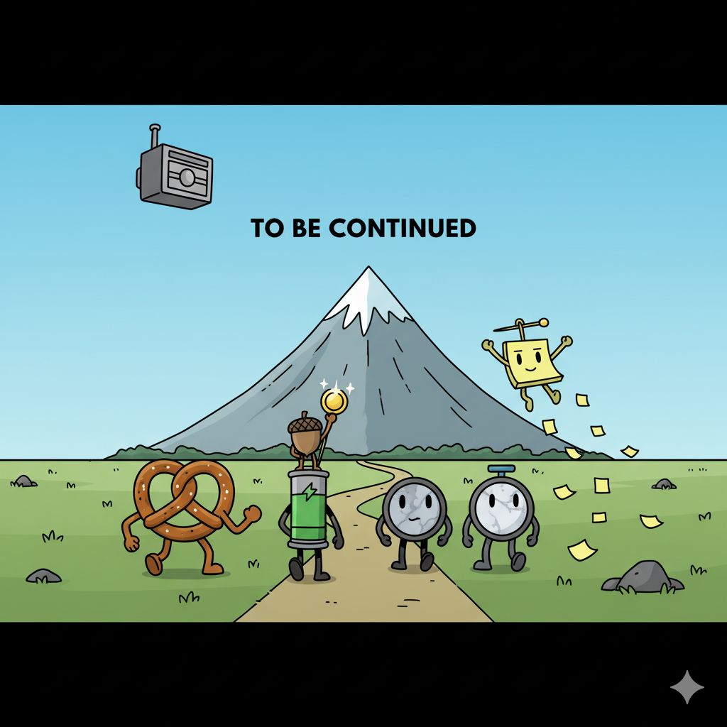 ll six walking toward the summit together