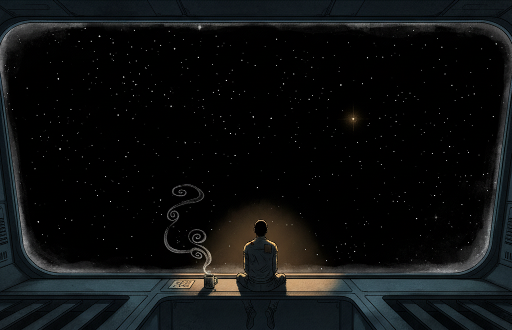 A Belter gazes at the stars