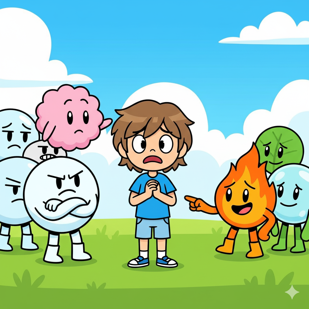 Firey stepping up to pick Wesley for his team